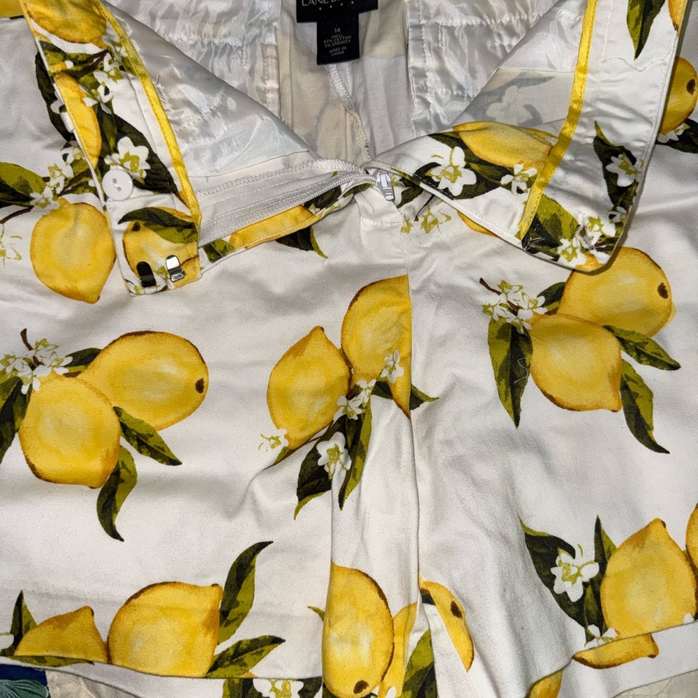 Lane Bryant Lemon Print Women's Shorts - Picture 8 of 14